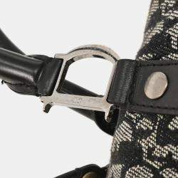 مملوكة مسبقًا حقيبة يد كريستيان ديور تروتر سوداء دافل