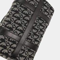 مملوكة مسبقًا حقيبة يد كريستيان ديور تروتر سوداء دافل