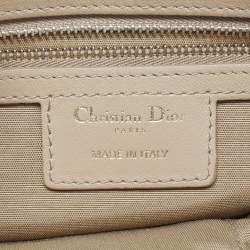 Pre Owned ديور غرنفيل بولوشون جلد كنّاج بيج حقيبة مسك