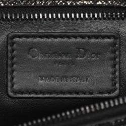 Pre Owned Dior Diordouble Silver Leather Chain Clutch