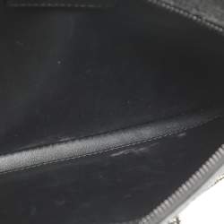 Pre Owned Dior Diordouble Silver Leather Chain Clutch