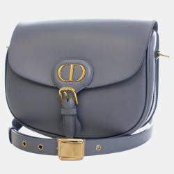 Pre Owned Dior Blue Medium Calfskin Bobby Crossbody