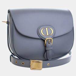 Pre Owned Dior Blue Medium Calfskin Bobby Crossbody