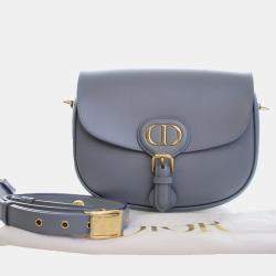 Pre Owned Dior Blue Medium Calfskin Bobby Crossbody