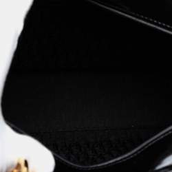 Pre Owned Dior Black Large Patent Cannage Lady Dior