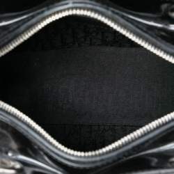 Pre Owned Dior Black Medium Patent Cannage Lady Dior
