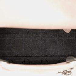 Pre Owned Dior Brown Mini Iridescent Lambskin Cannage Lady Dior