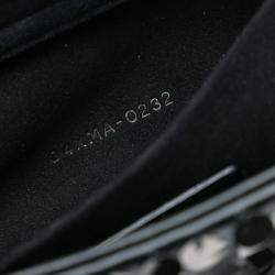 Pre Owned Dior Black Medium Calfskin Sequin Embellished Lady D Joy