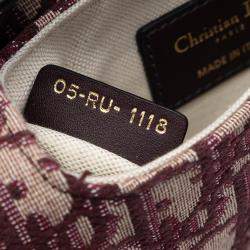 مملوكة مسبقًا Dior Red Mini Oblique Canvas Saddle Bag