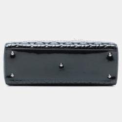 Pre Owned حقيبة ديور ليدي ديور كاناج براءات زرقاء كبيرة