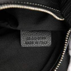 Pre Owned Dior Black Alex Foxton Grained Calfskin Saddle Bag