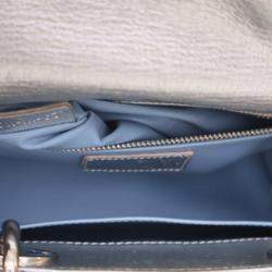 Pre Owned Dior Silver Small Metallic Lambskin Cannage My ABCDior Lady Dior