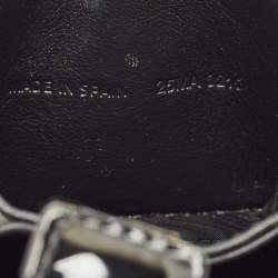 Pre Owned Dior Lady Dior Black Cannage Patent Leather Gusset Card Holder