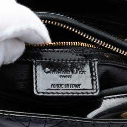 Pre Owned حقيبة ديور ليدي ديور كاناج أسود براءة متوسطة