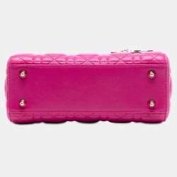مملوكة مسبقًا Dior Pink Small Lambskin Cannage My ABCDior Lady Dior