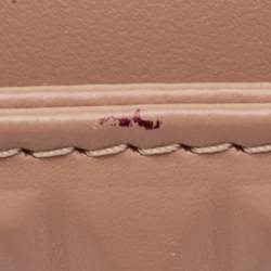 Pre Owned Dior Lady D-Joy Medium Rose Beige Diamond Cannage Leather Tote