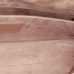 Pre Owned Dior Lady D-Joy Medium Rose Beige Diamond Cannage Leather Tote