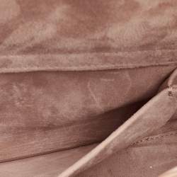 Pre Owned Dior Lady D-Joy Medium Rose Beige Diamond Cannage Leather Tote