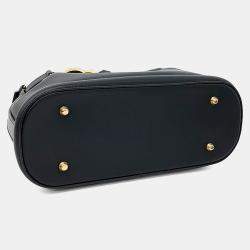 Pre Owned Dior Black Leather C'est Dior Medium