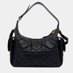 Pre Owned Dior Black Leather D-Dream Medium Bag