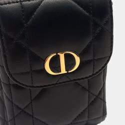 Pre Owned Dior Black Leather D-Dream Medium Bag