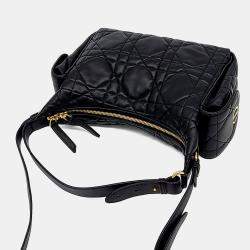 Pre Owned Dior Black Leather D-Dream Medium Bag