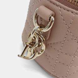مملوكة مسبقًا Dior Pink Leather Cannage Micro Vanity