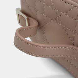 مملوكة مسبقًا Dior Pink Leather Cannage Micro Vanity