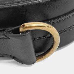 مملوكة مسبقًا حقيبة سرج دفاع ديور جلد أسود