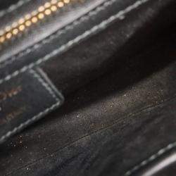 مملوكة مسبقًا حقيبة سرج دفاع ديور جلد أسود