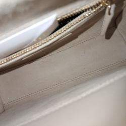 Pre Owned حقيبة ديور لايدي جلد بيج كاناج صغيرة