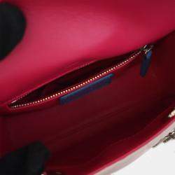 Pre Owned Dior Brown Mini Tricolor Lambskin Cannage Lady Dior