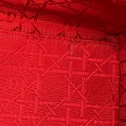 Pre Owned حقيبة يد ديور ليدي ديور 2 بطرق جلد أسود متوسطة الحجم