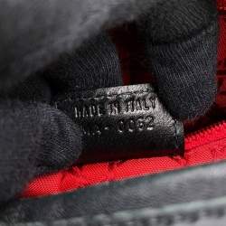 Pre Owned حقيبة يد ديور ليدي دي ور 2 بطرق جلد أسود متوسطة الحجم