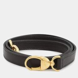 Pre Owned حقيبة يد ديور ليدي ديور 2 بطرق جلد أسود متوسطة الحجم