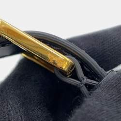 مملوكة مسبقًا حقيبة ظهر ديور أوبليك قماش جلد كحلي/بيج صغيرة