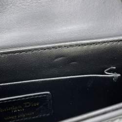 مملوكة مسبقًا Dior 30 Montaigne Montaigne Shoulder Bag Black Leather