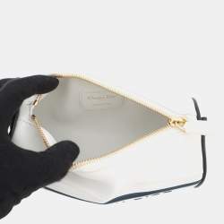 مملوكة مسبقًا Dior Vibe Shoulder Bag White/Navy Leather