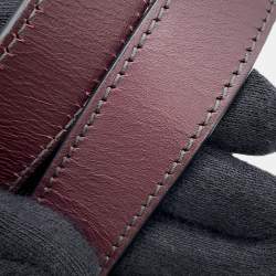 مملوكة مسبقًا Dior Oblique Montaigne Shoulder Bag Bordeaux Canvas Leather