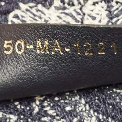 Pre Owned Dior Book Small Blue Toile de Jouy Embroidered Canvas Tote