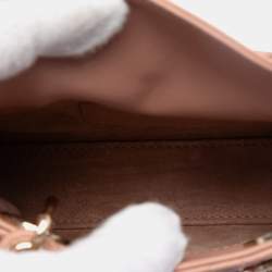 Pre Owned Dior Brown Micro Lambskin Cannage Lady Dior