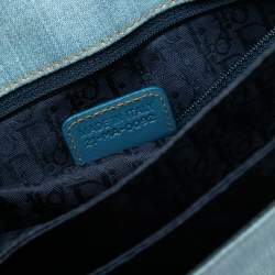 مملوكة مسبقًا Dior Blue Denim Admit It Flap