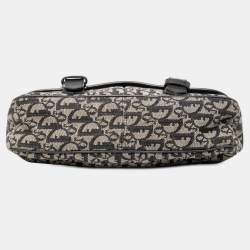 Pre Owned Dior Black Diorissimo Trotter Canvas Crossbody