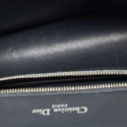 Pre Owned حقيبة كتف ديور ديوراما جلد براءة اختراع تصميم ميكروكاناج فضية متوسطة