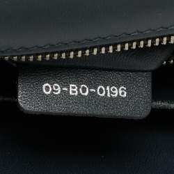 Pre Owned حقيبة كتف ديور ديوراما جلد براءة اختراع تصميم ميكروكاناج فضية متوسطة