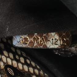 Pre Owned Dior Lady Dior Small Multicolor Python Tote