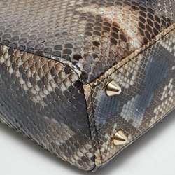 Pre Owned Dior Lady Dior Small Multicolor Python Tote