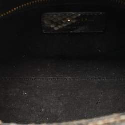 Pre Owned Dior Lady Dior Small Multicolor Python Tote