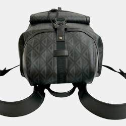 مملوكة مسبقًا Dior Black CD Coated Canvas Hit the Road Backpack