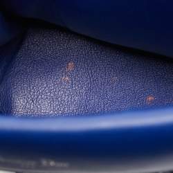 Pre Owned Dior Be Dior Mini Blue Python Top Handle Bag